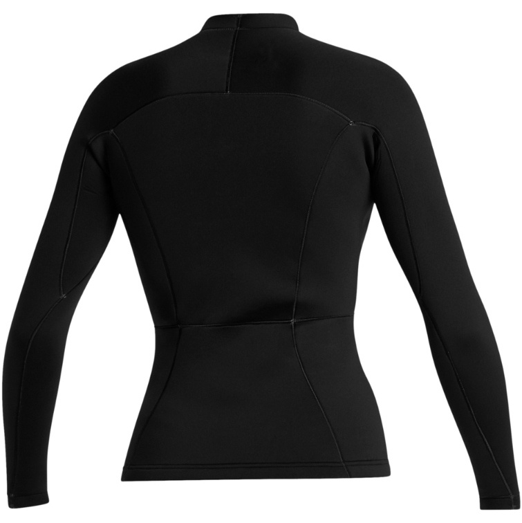 2026 Mystic Womens Lunar 2mm Long Sleeve Wetsuit Top 35001.240224 - Black